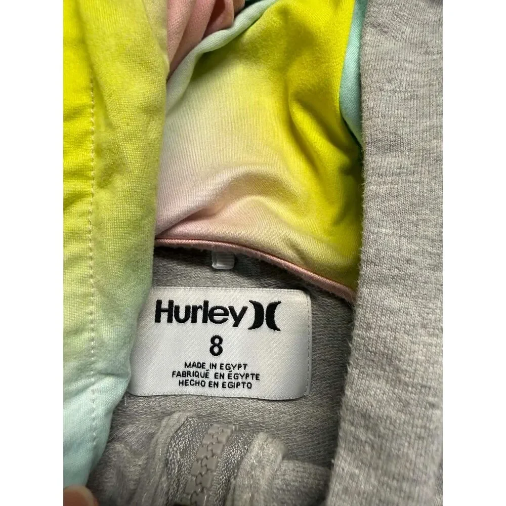 Hurley Girl's Size 8 Zip Up Hoodie
